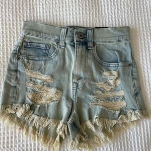 ⚡️Flash Sale⚡️ Distressed Light Blue Denim Shorts